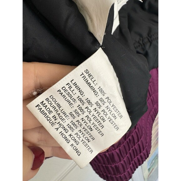 Vintage Tyrolia Skiwear Size 14 Women’s Purple Nylon Jacket Ski Winter - Picture 5 of 9